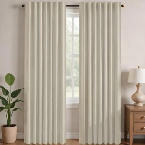Cortinas térmicas Deconovo 140×260 cm, 2 piezas,
