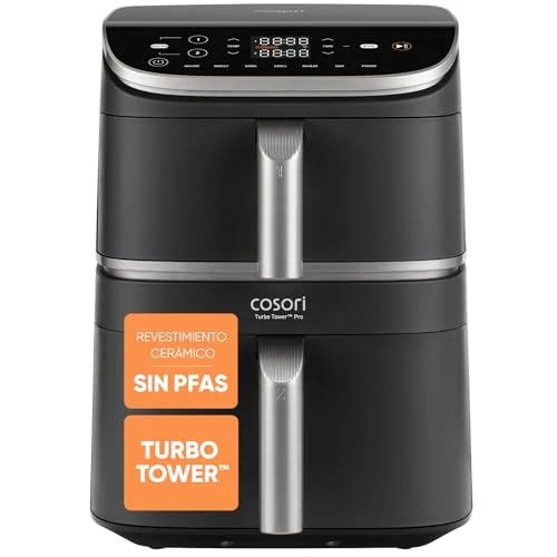 Cosori Turbo Tower Pro 10,8 L de doble cesta por 206,99 € (-20 %)