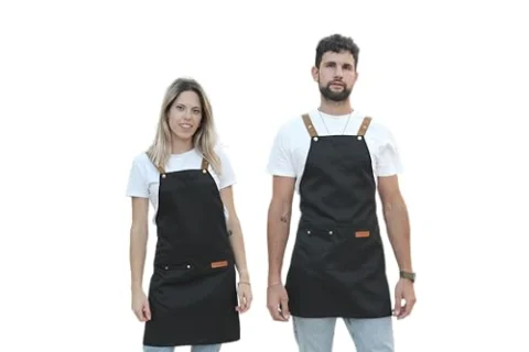 Delantal de trabajo impermeable con bolsillos