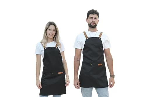 Delantal de trabajo impermeable con bolsillos por 12,99 € en Amazon