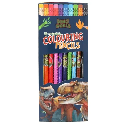 Depesche Dino World: estuche de 10 lápices de colores por 4,50 €