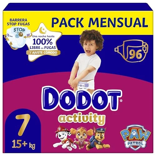 Dodot Activity Talla 7, 96 pañales por 39,83 € (29 % menos)