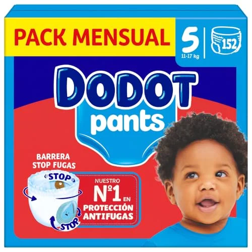 Dodot Pants Talla 5, 152 pañales por 49,95 € (antes 63,39 €)