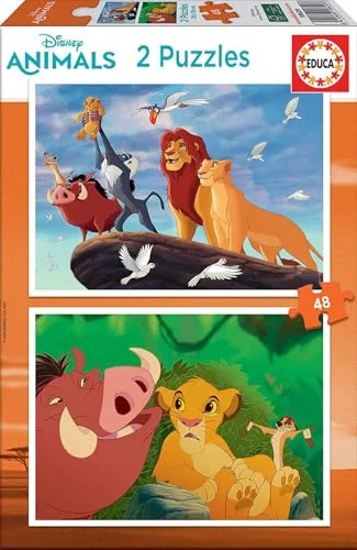 Educa 2 Puzzles de El Rey León por 6,49 € (antes 10,99 €)