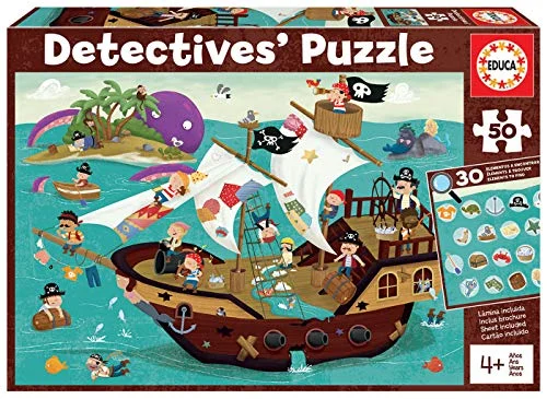 Educa Detectives Piratas, 2 puzzles infantiles por 6,99 € (antes 11,99 €)