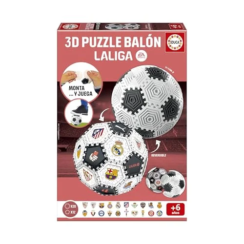 Educa Puzzle 3D Balón LALIGA por 11,99 € (antes 18,49 €, -35 %)