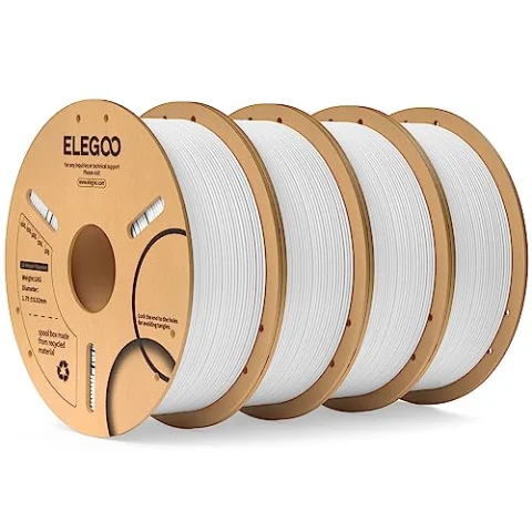 ELEGOO Filamento PLA 1,75 mm 4 kg blanco