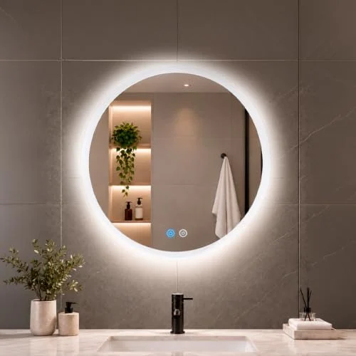 Espejo de baño LED Marctani 60 x 60 cm por 79,95 € en Amazon