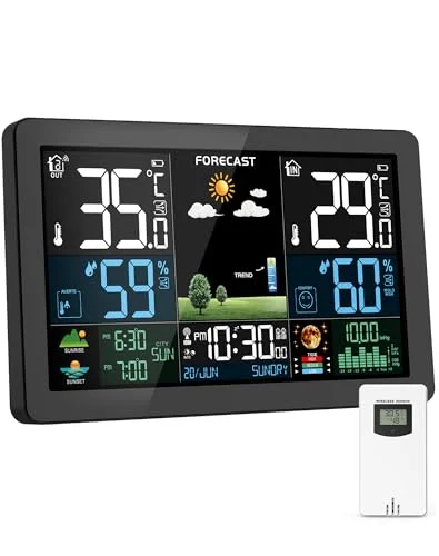 Estación meteorológica HAOYAO con pantalla a color por 33,51 € (-27 %)