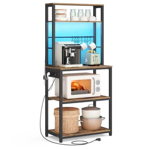 Estantería VASAGLE de cocina con LED