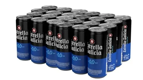 Estrella Galicia 0,0, 24 latas por 12,99 € (31 % de ahorro)