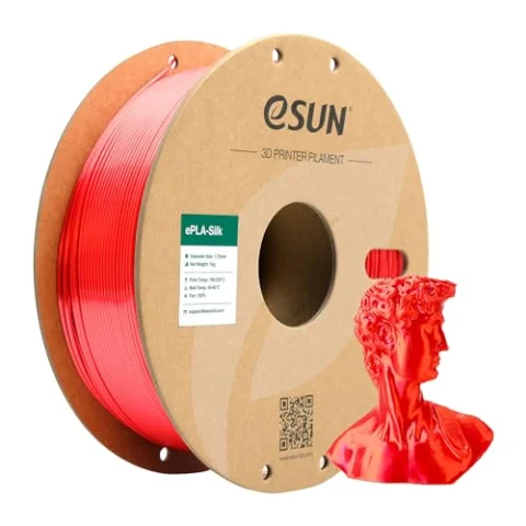 Filamento eSUN PLA Seda rojo 1 kg