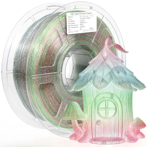 Filamento PETG transparente con purpurina iSANMATE 1 kg por 16,99 € (-66 %)