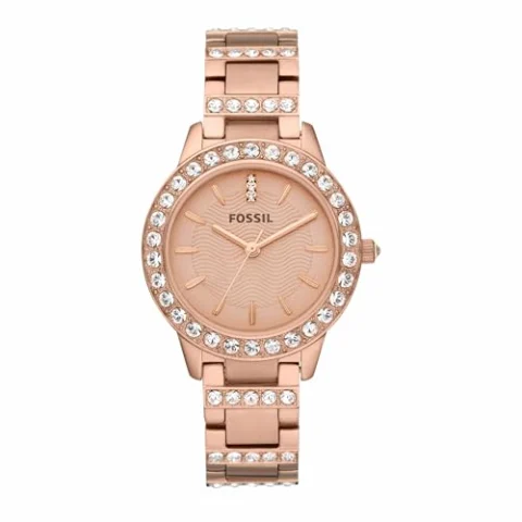 Fossil Jesse para mujer en oro rosa