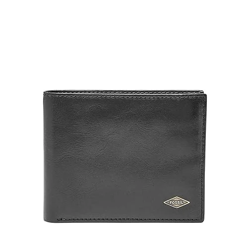 Fossil Ryan, cartera de piel negra para hombre por 40,05 € (-47 %)