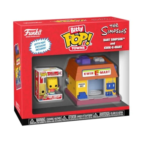 Funko Bitty Pop! Town Bart Simpson y Kwik-E-Mart
