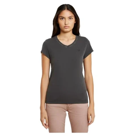 G-STAR camiseta de mujer con cuello de pico