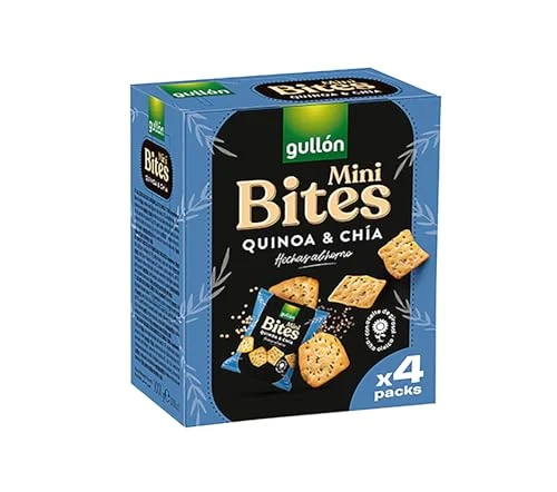 Galletas Gullón Mini Bites Quinoa y Chía 160g por 1,05 € (-30 %)