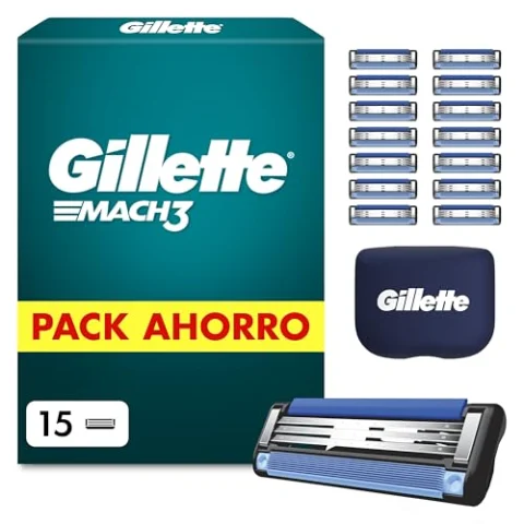 Gillette Mach3: pack de 15 recambios