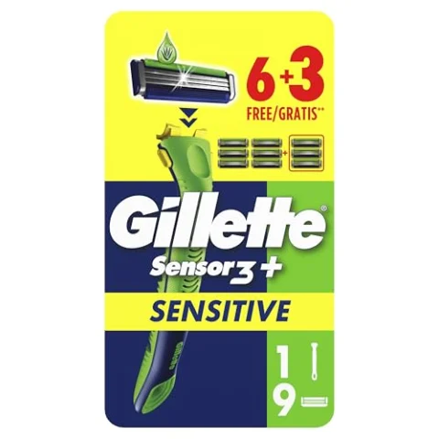 Gillette Sensor 3+ Sensitive con 9 recambios