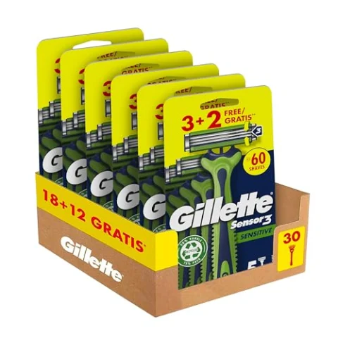 Gillette Sensor3 Sensitive Maquinillas De Afeitar Desechables Para