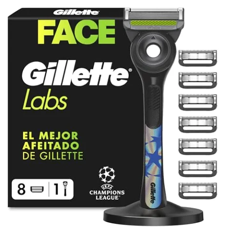 GilletteLabs Champions League con 8 recambios y soporte