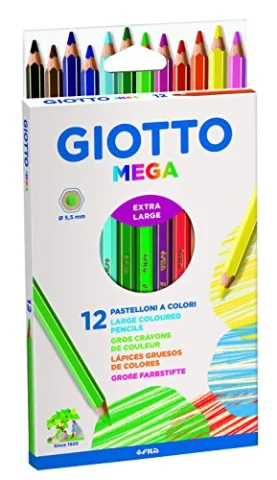 GIOTTO Mega, 12 lápices de colores