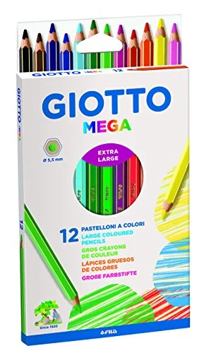 GIOTTO Mega, 12 lápices de colores por 5,90 € (antes 10,95 €)