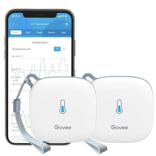 Govee termómetro higrómetro WiFi (2 uds.) por 54,39 € (-18 %)