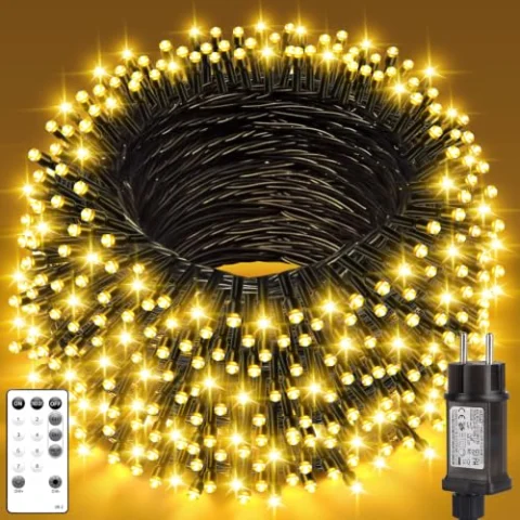 Guirnalda LED navideña 25 m con mando