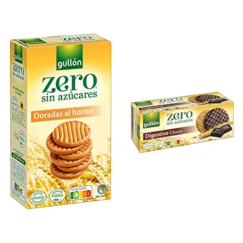 Gullón sin azúcares: Galleta Dorada + Digestive Chocolate por 5,63 €