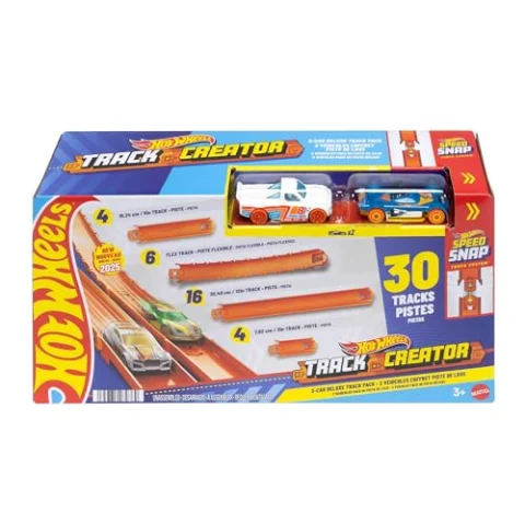Hot Wheels Track Creator Pack Deluxe + 2 coches
