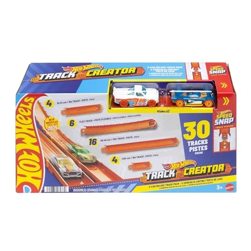 Hot Wheels Track Creator Pack Deluxe + 2 coches por 20,99 € (-30 %)