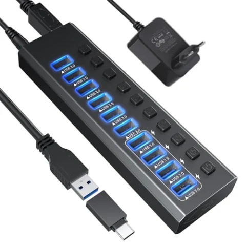 Hub USB 3.0 GKEAPZA de 10 puertos