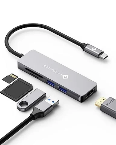 Hub USB C 5 en 1 NOVOO con HDMI 4K