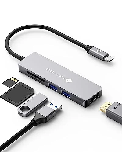 Hub USB C 5 en 1 NOVOO con HDMI 4K por 9,68 € (-19 %)