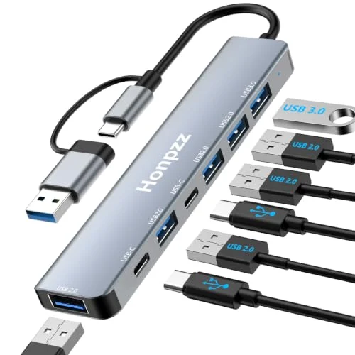 Hub USB-C 7 en 1 Honpzz por 8,50 €: amplía tus puertos y ahorra un 23 %