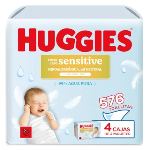 Huggies Extra Care Sensitive: 576 toallitas