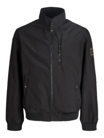 JACK & JONES Jjeparker Softshell Bomber negra