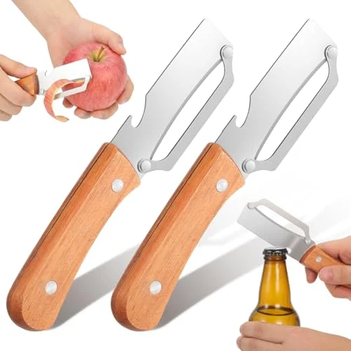 Juego de 2 peladores WOONEKY con abrebotellas por 8,06 €