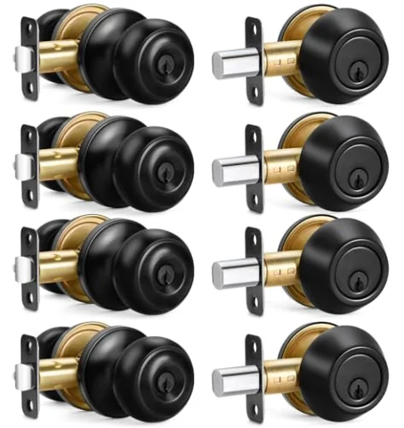 Juego de 4 pomos de puerta Sopoby