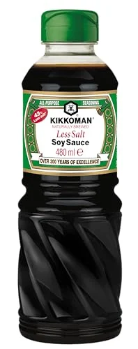 Kikkoman salsa de soja baja en sal 480 ml por 5,92 € (-40 %)