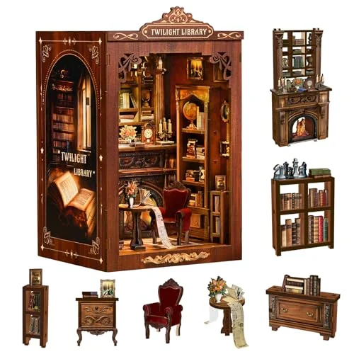 Kit Book Nook de madera FEIMUOSI por 23,99 € (-20 %)