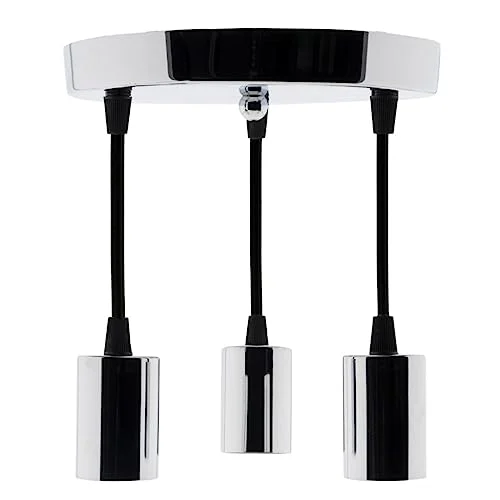 Kit colgante triple decorativo de metal cromado por 11,90 €