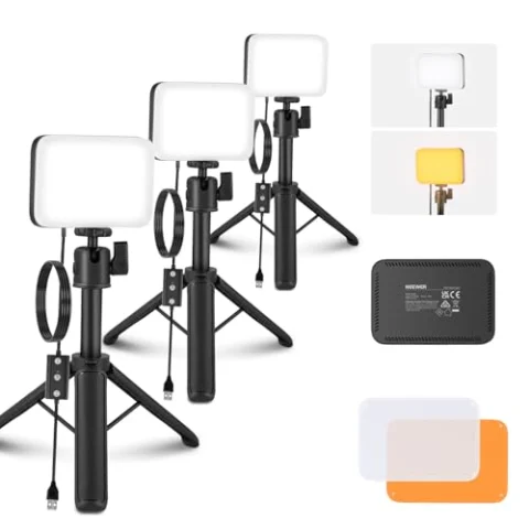 Kit NEEWER de 3 focos LED para videollamadas