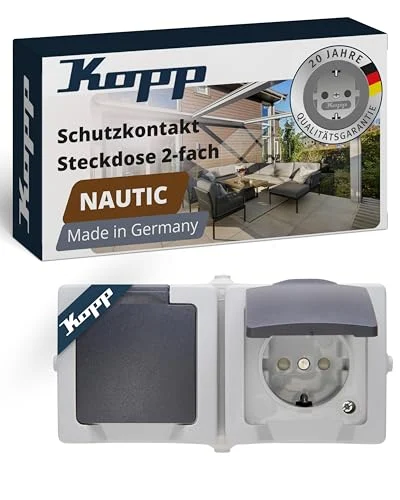Kopp Nautic: 2 enchufes con tapa por solo 4,70 €