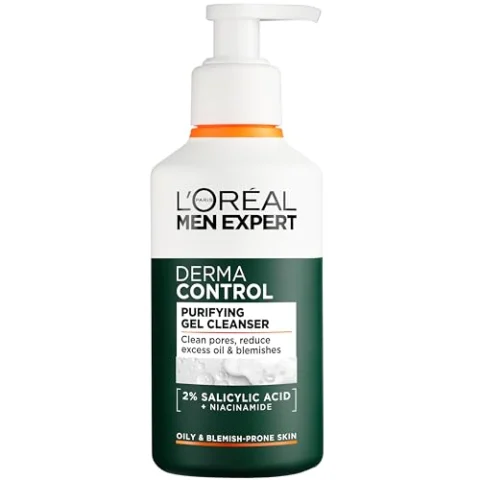 L’Oréal Paris Men Expert Gel Limpiador Facial Derma Control con
