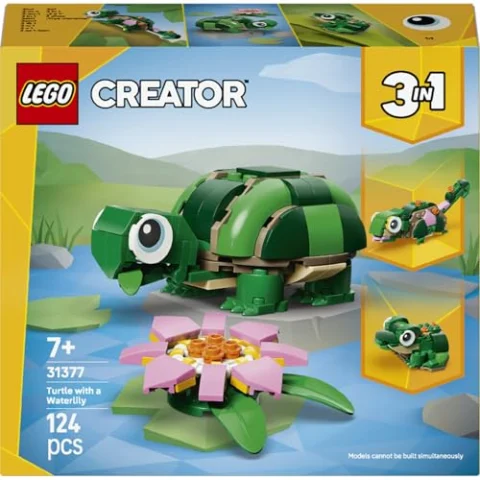 LEGO Creator 3 en 1 Tortuga con Flor de Nenúfar