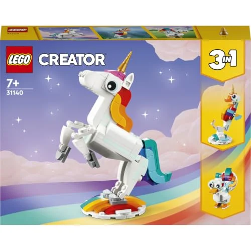 LEGO Creator 3 en 1 Unicornio Mágico por 7,45 € (-25 %)