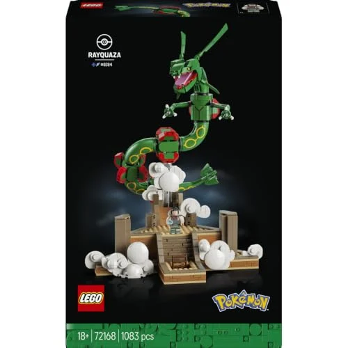 LEGO Pokémon Rayquaza para adultos por 103,99 € (-20 %)